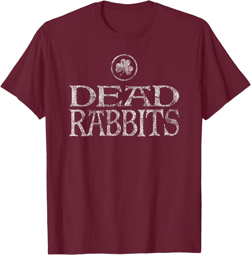 Dead Rabbits New York City Irish American T-Shirt (Kelly Green) in Burgundy