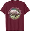 Blue Spring State Park Sea Cow Florida Blue Spring State Park Orange City Florida Manatee Sea Cow T-Shirt - Burgundy