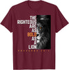Funny The Righteous Are As Bold As A Lion Bible Verse T-Shirt - Burgundy