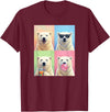 polar bears polar bear Shop Polar Bears Funny Polar Bear T-Shirt - Burgundy