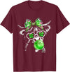 Funny St Patrick’s Day Shamrock Irish Cow Lover Coquette Highland Cow St Patrick’s Day Lucky Irish Cow Lover T-Shirt -
