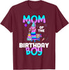 Llama Boys Kids Lovers Creations Llama Mom Shirt - Birthday Boy’s Cute Matching Party Outfit T-Shirt - Burgundy