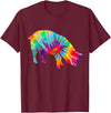 Pig Tie Dye Vintage Farmer T-Shirt - Burgundy