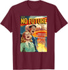 Last Gasp Graphics No Future 1950s Horror Comic Cover T-Shirt - Burgundy