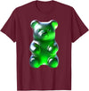 Urban Empyre Green Gummy Bear T-Shirt - Burgundy
