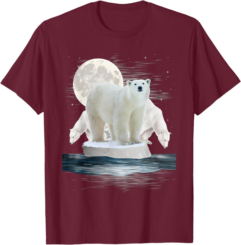 Funny Polar Bear Shirts Polar Bears - Wildlife Zoo Animal Lover Zookeeper Nature T-Shirt Small - Burgundy