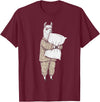 Sleeping & Napping Funny Designs For Nap Lovers Funny Sleepy Llama Alpaca Pajama Women Kids Boys And Girls T-Shirt - Burgundy