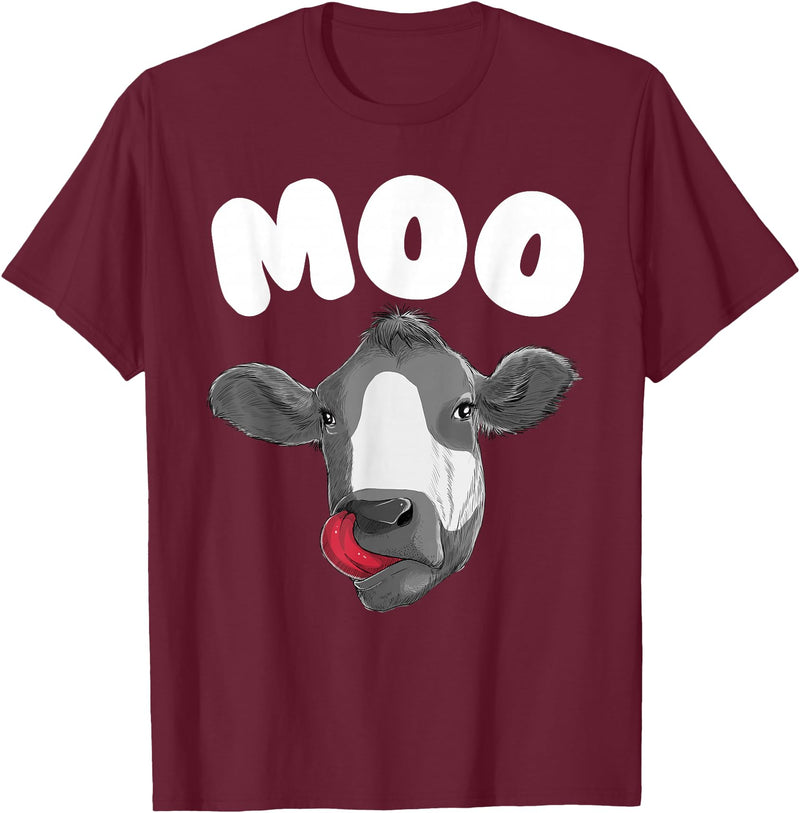 Cow Gift Cow Lover Accessories Cattle Farmer Stuff Funny Cow Design For Men Women Cow Farmer Dairy Farm Animal T-Shirt -