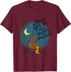 Little Squirrel Designs Cute I Love You To The Moon And Back Bear & Squirrel T Shirt T-Shirt - Burgundy