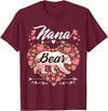 Nana Bear Shirt Designs and Gift Ideas for Grandma Nana Bear Shirt for Women - Cute Mother's Day and Birthday T-Shirt - Burgundy