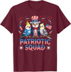 Cockatiel Parakeet Bird 4th Of July Bird Lover Patriotic Cockatiel Parakeet Bird Birdwatching 4th of July T-Shirt - Burgundy