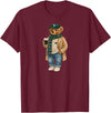 Lucky Teddy Bear St Patricks Day Irish t -shir t Lucky Teddy Bear St Patricks Day Irish T-Shirt - Burgundy
