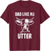 Lustige Kühe Bauernhof Papa Farming Leben Kuh Papa wie Keine Utter Funny Father's Day Animal Word Game T-Shirt - Burgundy