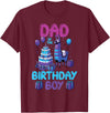 Birthday Party Shirts For Men Women Kids Dad of Birthday Boy Llama Pinata Party Family Matching Men T-Shirt - Burgundy