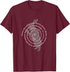 Down the Rabbit Hole. Alice in Wonderland T-Shirt in Burgundy