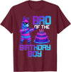 Llama Pinata Birthday Family Bday Party Decoration Brother of Birthday Boy Llama Pinata Party Family Matching T-Shirt - Burgundy