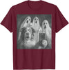 Spooky Aussie Moments Australian Shepherd Selfie Funny Ghost Halloween T-Shirt - Burgundy