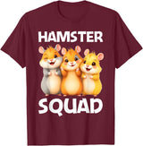 Cute Hamster Design for Men Women Kids Dwarf Hamster Lovers T-Shirt - Burgundy