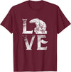 Love Polar Bears - White Bear T shirt, Tee Love Polar Bears T-shirt Cute White Bear Gift Climate Change T-Shirt - Burgundy