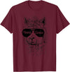 Mama Llama Funny Animal Apparel Llama Lover Mama Llama T-Shirt - Burgundy