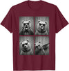 Funny Bear PhotoBooth Stuff Accessories & Gifts Bear PhotoBooth Sunglasses Funny Dab Bears Lover T-Shirt - Burgundy