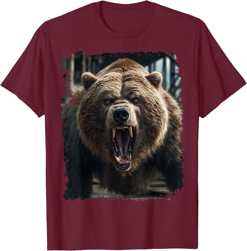 Noah&Friends Vintage Bear T-Shirt - Burgundy