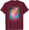 Animal Art T Shirts When Pigs Fly Art T Shirt T-Shirt - Burgundy