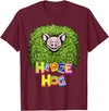 Wild Critter Lover Fun Farmer Combination Tees Hedge Hog Funny Hedgehog Pun Cute Animal How I Roll Pig Farm T-Shirt - Burgundy