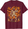 Halloween Shirts For Women Men Kids Boys Girls Halloween Mummy Bigfoot Rock Sasquatch Costume Men Boys Kids T-Shirt -