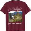 Machu Picchu Souvenir Llama Machu Picchu T-Shirt - Burgundy