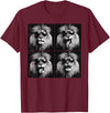 Lion Shirts For Men Women Kids Gifts Lion Selfie Funny Meme Women Kids Boys Girls Youth Teen Men T-Shirt - Burgundy