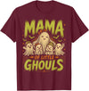 Mama of Little Ghouls Halloween Clothing BB Funny Halloween Mom Shirt Mothers Day Mama of Little Ghouls T-Shirt - Burgundy