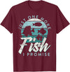 Fish Tank Aquarium Coral Reef Outfits And Gifts Aquarium Owner Just One More Fish I Promise Fish Keeping T-Shirt - Burgundy