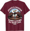 Nature Wildlife Art Prints Jackie & Shadow Sunny & Gizmo Big Bear Lake 2025 Eagle T-Shirt - Burgundy