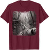 Halloween Ghost Cat Selfie Forest Lat Halloween Ghost Cat Forest Selfie Scared Men Women Kid T-Shirt - Burgundy