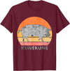 Pig Lover ApparelGIFTCo. Vintage Just A Girl Who Loves Kunekune Pig T-Shirt - Burgundy