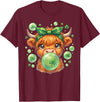 St. Patricks Day Highland Cow Blowing Bubblegum Celebrate St Patricks Day T-Shirt - Burgundy