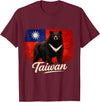 Taiwan Vintage Formosan Bear Flag Tees Taiwan Flag Vintage Formosan Bear T-Shirt - Burgundy