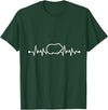 Animal Tee & Guinea Pig Animal Furry Potato Heartbeat Guinea Pig T-Shirt - Dark Green