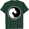 Horse gifts Horse yin and yang T-Shirt - Dark Green