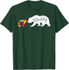 Matching Family Autism Awareness Shirts Daddy Bear Autism Awareness month Dad Grandpa Men Gift T-Shirt - Dark Green