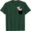 In My Your Pocket Food, Animales, Birds, Fish Pocket Animal Cute Cow Funny Cow Lover Adorable Pocket Cow T-Shirt - Dark Green