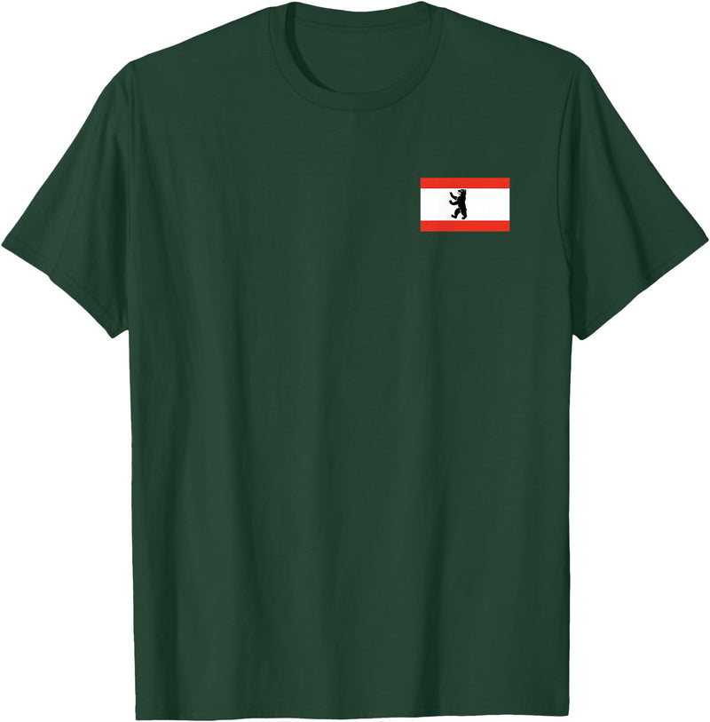 Berlin Bear Flag BERLIN GERMANY FLAG BEAR FLAG T-Shirt - Dark Green