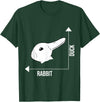 Rabbit Duck Illusion Philosopher T-Shirt in Dark Green