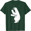 Trendy Greenland Symbol Gifts Coat of Arms Polar Bear Greenland Print T-Shirt - Dark Green