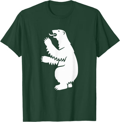 Trendy Greenland Symbol Gifts Coat of Arms Polar Bear Greenland Print T-Shirt