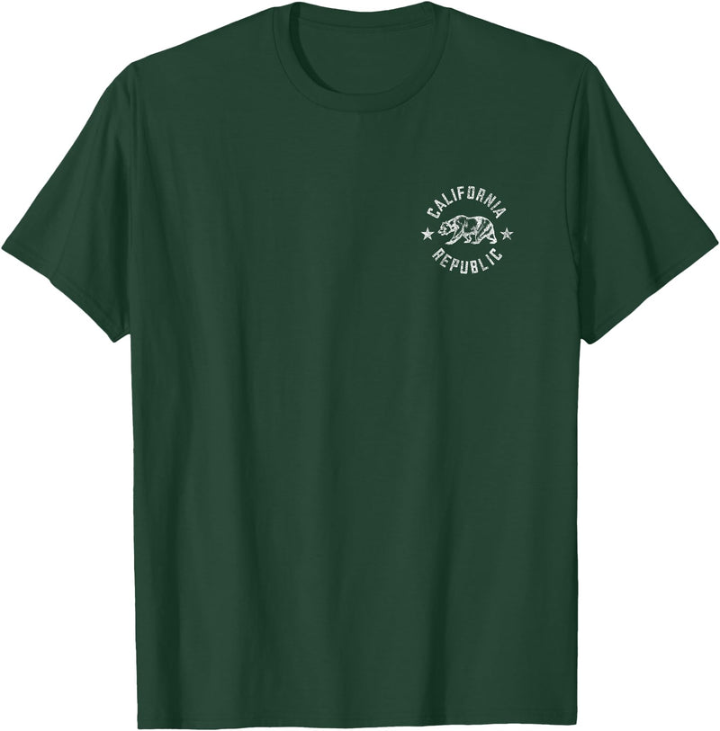 CALIFORNIA REPUBLIC STATE FLAG TEES CALIFORNIA REPUBLIC STATE FLAG GRIZZLY BEAR T-Shirt - Dark Green
