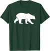 Walking Polar Bear T-Shirt - Dark Green