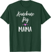 Angry Ant Graphics - Kunekune Pig Gifts Kune Kune Pig Gift for Women - Kunekune Pig Mama T-Shirt - Dark Green