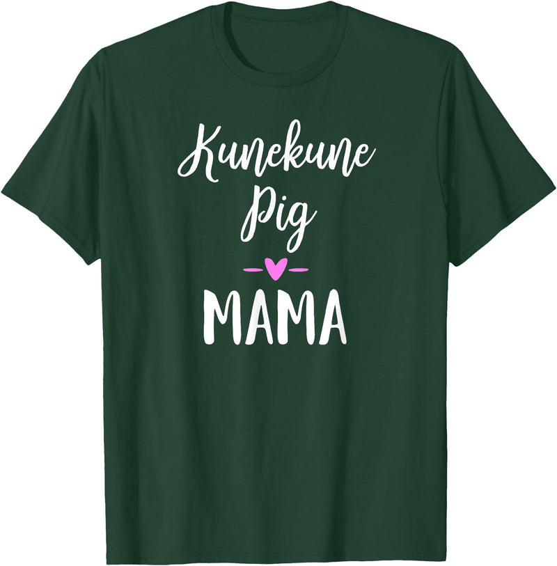 Angry Ant Graphics - Kunekune Pig Gifts Kune Kune Pig Gift for Women - Kunekune Pig Mama T-Shirt - Dark Green